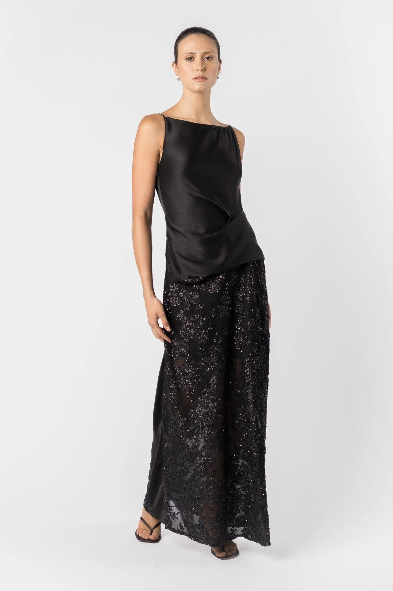 DÉGAGÉ DRESS - NOIR ÉCLAT - Image 7