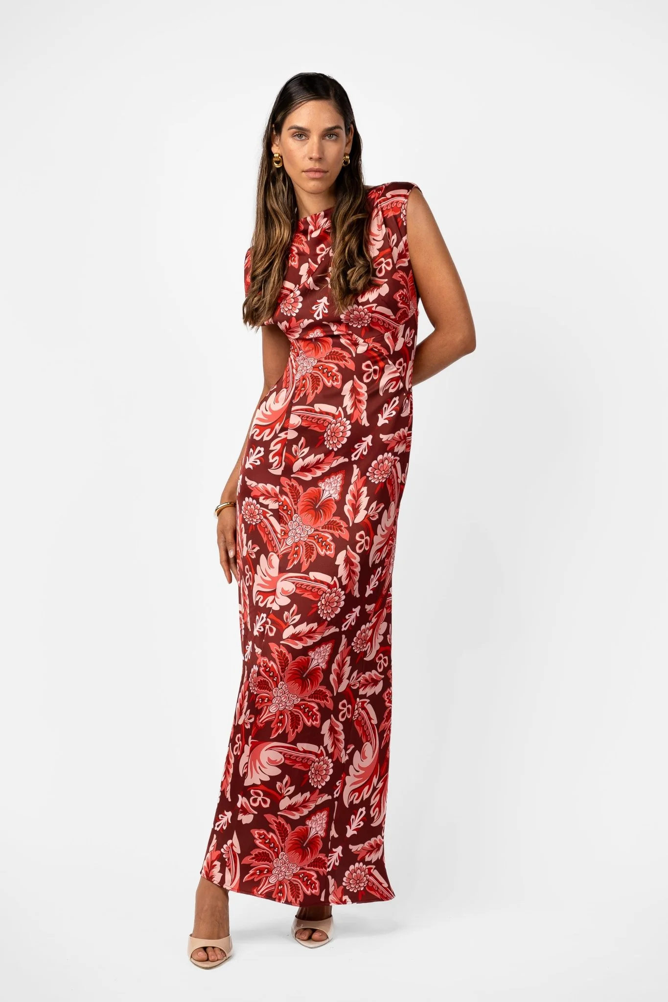 LITHIC MAXI – PORTA ROSA PRINTED SATIN - Image 5
