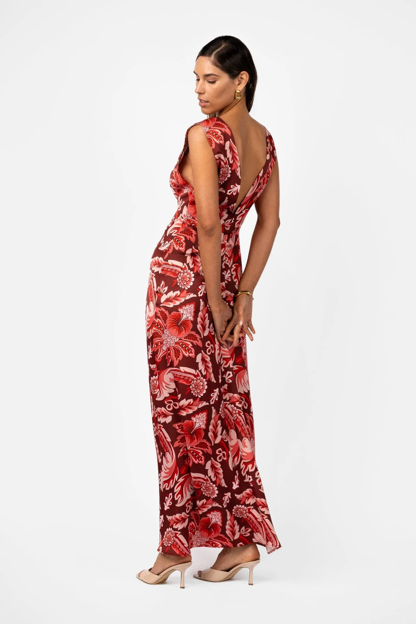 LITHIC MAXI – PORTA ROSA PRINTED SATIN - Image 7