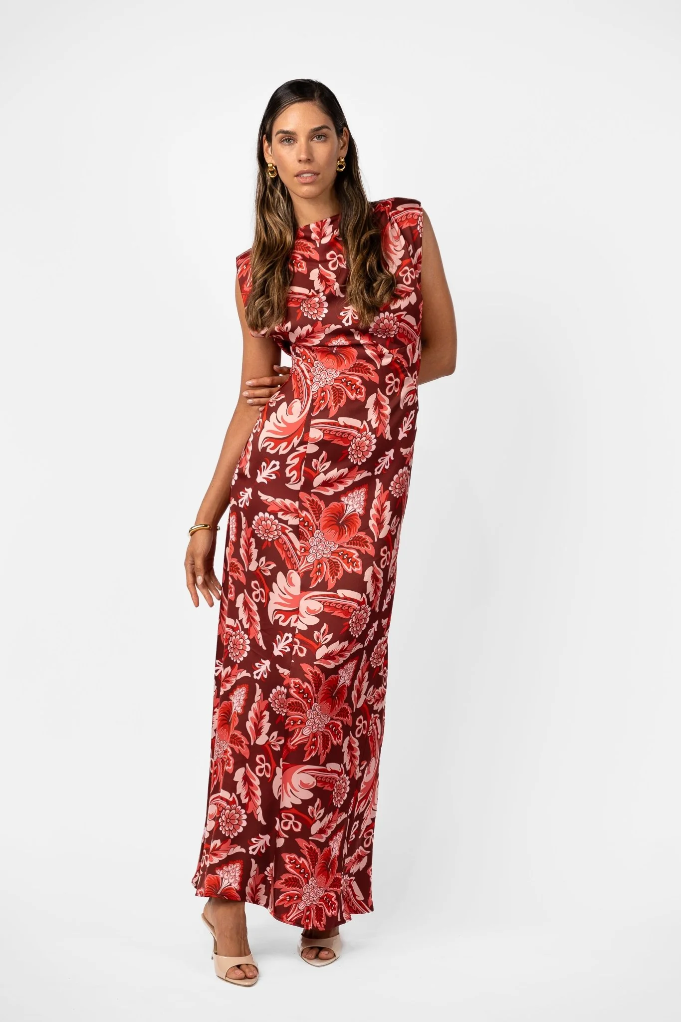 LITHIC MAXI – PORTA ROSA PRINTED SATIN - Image 8